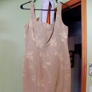 Satin and silk dress